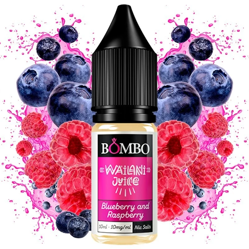 Sales de Nicotina Blueberry and Raspberry Wailani by Bombo 10ml