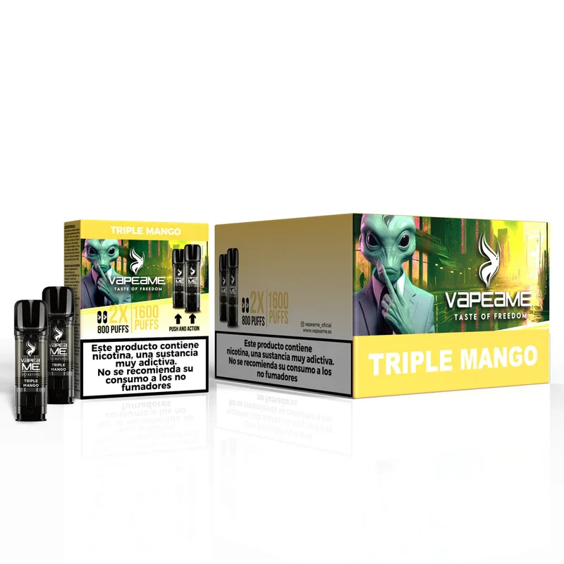 Pack 10 cajas Cápsulas Vapeame Triple Mango