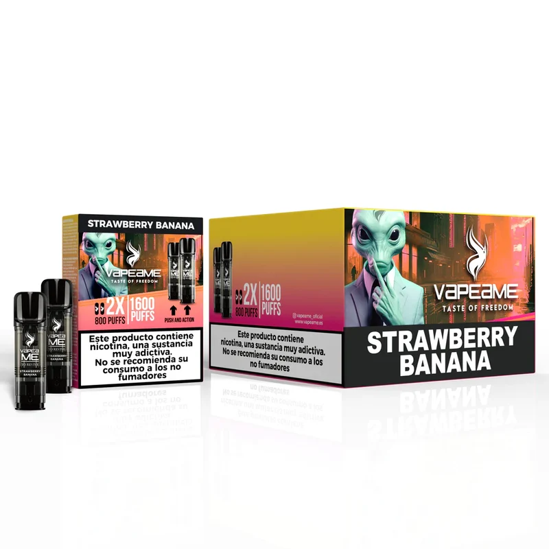 Pack 10 cajas Vapeame Strawberry Banana