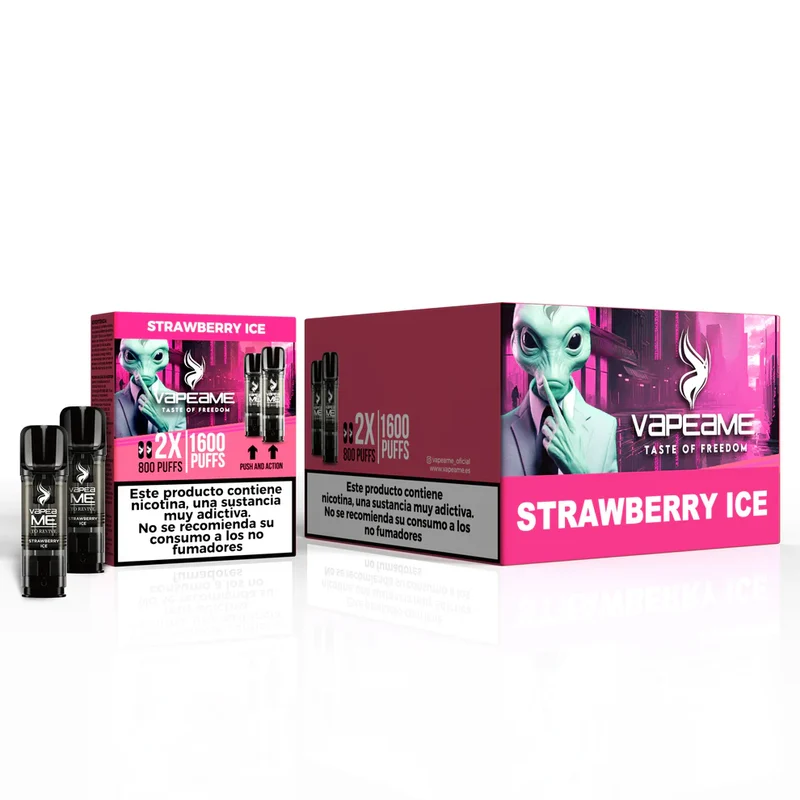 Pack 10 cajas cápsulas Vapeame To Revive Strawberry Ice