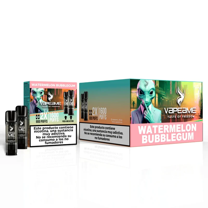 Pack 10 cajas cápsulas Vapeame Watermelon Bubblegum