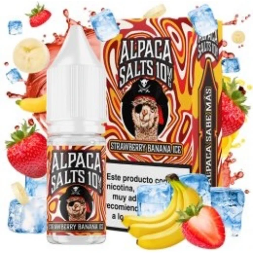 Strawberry Banana Ice 10ml (Sales de nicotina) (Alpaca)