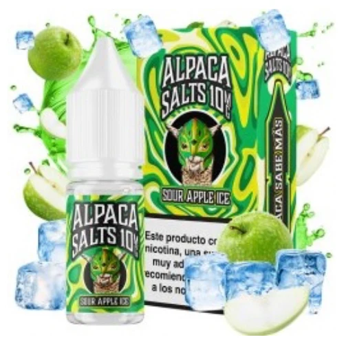 Sour Apple Ice 10ml (Sales de nicotina) (Alpaca)