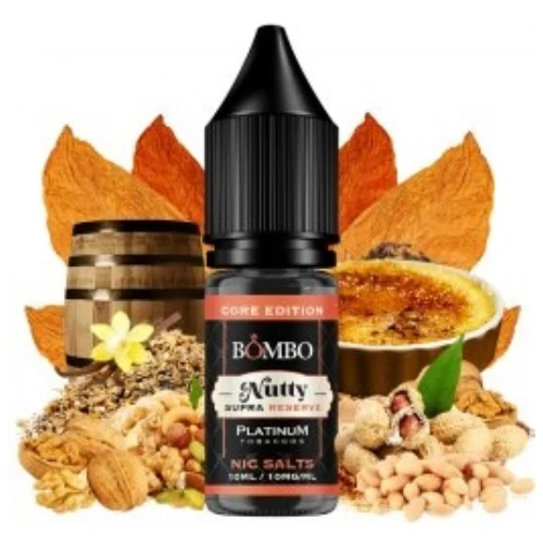 Nutty Supra Reserve Core Edition - Platinum Tobaccos Nic Salts 10ml (Bombo)