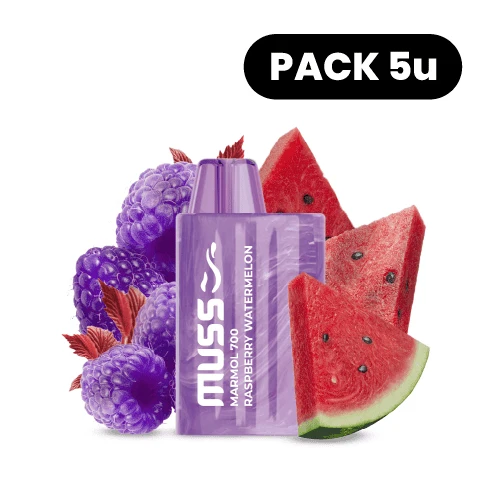 Vaper Desechable Muss Marmol 700 Raspberry Watermelon (Pack 5)