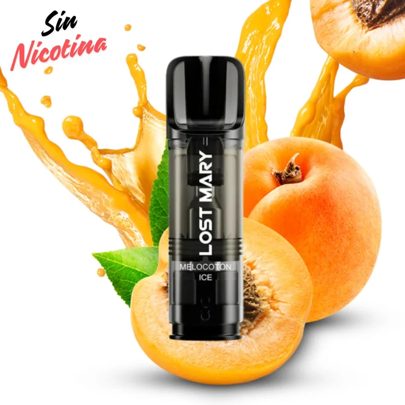 Lost Mary Tappo Air Cápsula Peach Ice Sin Nicotina (Pack 2)