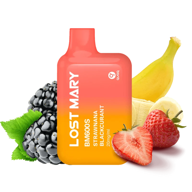 Vaper Desechable Lost Mary BM600s Strawnana Blackcurrant 20mg
