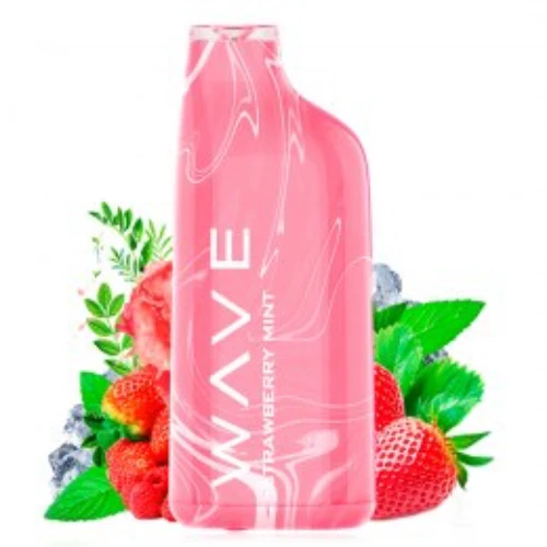 Pod desechable Strawberry Mint Wave 800 20mg (Bud Vape)