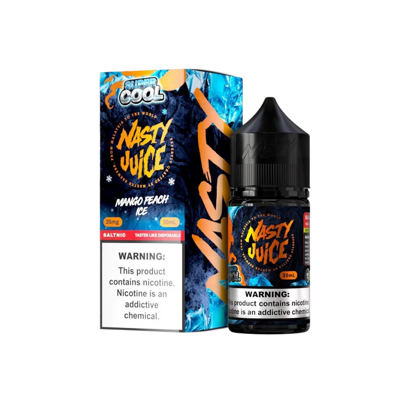Líquido Nasty Super Cool Salt Nic Mango Peach Ice 30ml