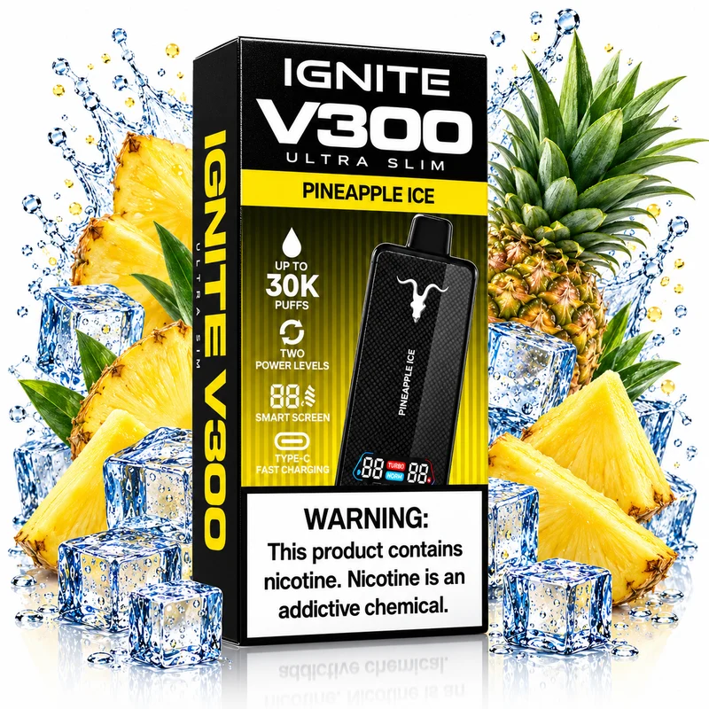 Pod descartable Ignite V300 Ultra Slim Pineapple Ice 30K
