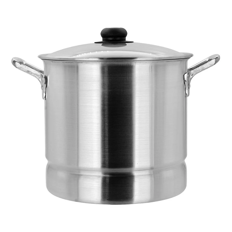 Vaporera de aluminio con tapa de vidrio 8.650 litros 6523-8 Lamex