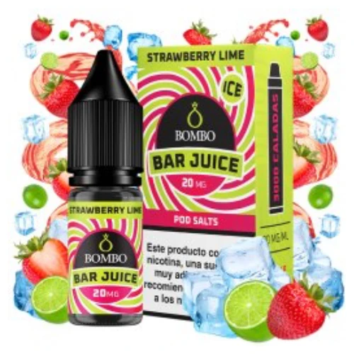 Strawberry Lime Ice 10ml (Sales de nicotina) (Bar Juice by Bombo)