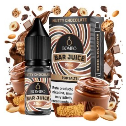 Nutty Chocolate 10ml (Sales de nicotina) (Bar Juice by Bombo)