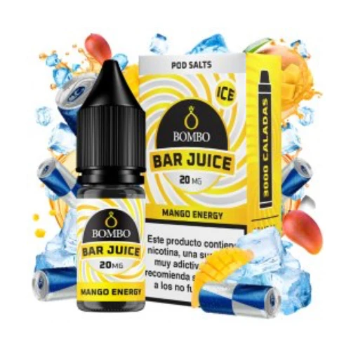 Mango Energy Ice 10ml (Sales de nicotina) (Bar Juice by Bombo)