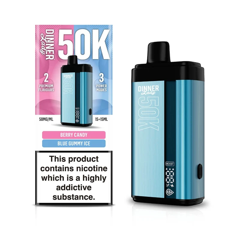 Pod descartable Dinner Lady Berry Candy / Blue Gummy Ice 50K Dual Flavor