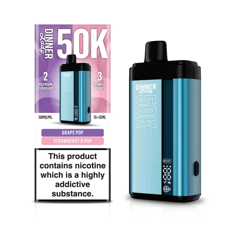 Pod descartable Dinner Lady Grape Pop/ Strawberry B-Pop 50K Dual Flavor