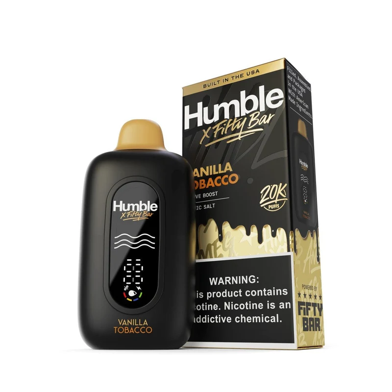 Pod descartable Fifty Bar x Humble Vainilla Tabaco 20000 puffs (origen USA)