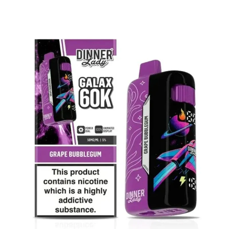 Pod descartable Dinner Lady Galax 60K Grape Bubblegum