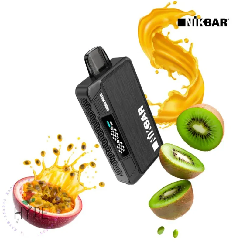 Pod descartable Nikbar 30000 Puffs Passion Fruit Sour Kiwi