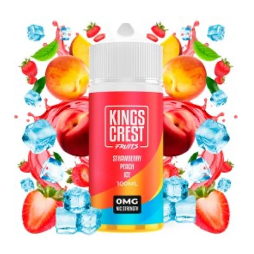 Strawberry Peach Ice 100ml (Kings Crest)