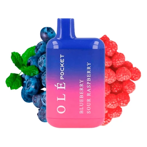 Pod desechable Olé Pocket Blueberry Sour Raspberry 20mg (Bud Vape)