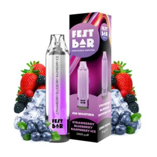 Pod desechable Strawberry Blueberry Raspberry Ice 0mg (Fest Bar)