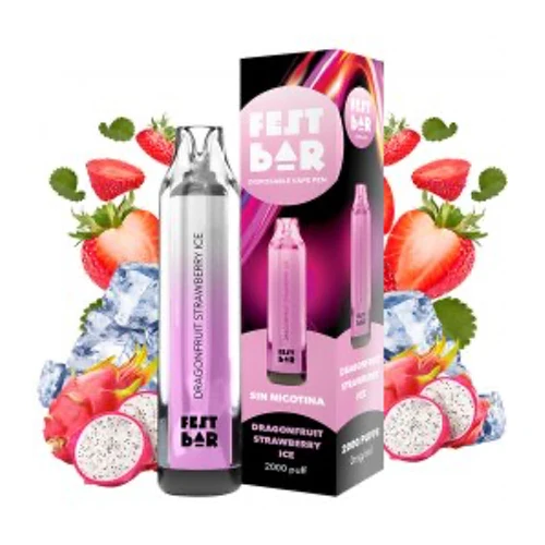 Pod desechable Dragon Fruit Strawberry Ice 0mg (Fest Bar)