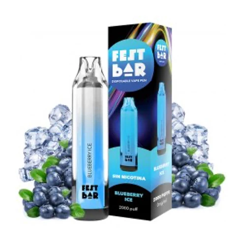 Pod desechable Blueberry Ice 0mg (Fest Bar)