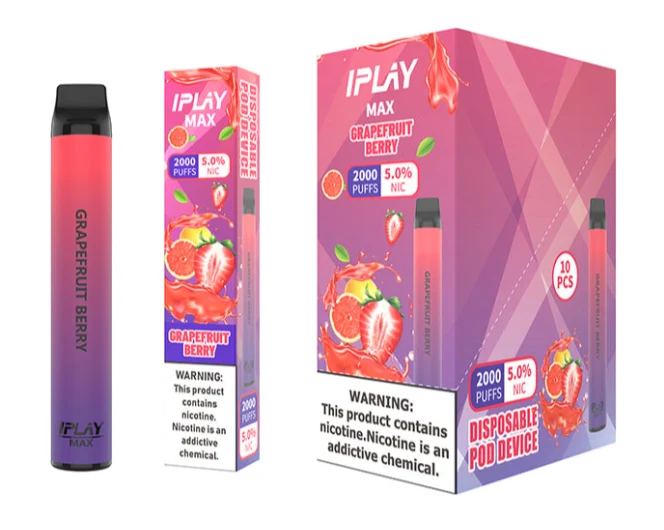 GRAPEFRUIT BERRY IPLAY MAX 2500 HITS