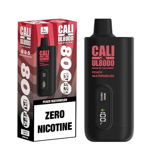 Pod descartable Cali UL8000 Cero Nicotina Peach Watermelon 8000 puffs