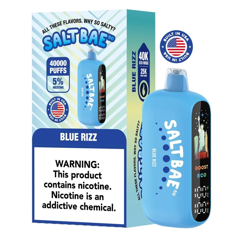 Pod Descartable Salt Bae 50 Blue Rizz 40000 Puffs