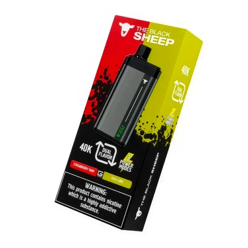 Pod descartable The Black Sheep 40K Dual Flavor Strawberry Kiwi / Cola Lime