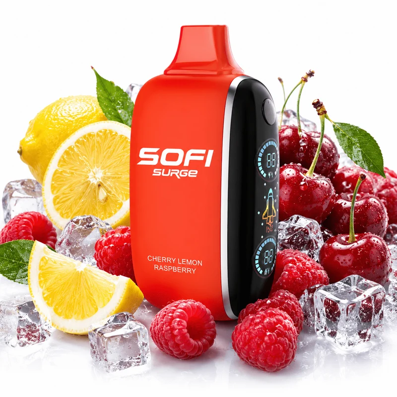 Pod descartable Sofi Surge Cero Nicotina Cherry Lemon Raspberry 25000 puffs
