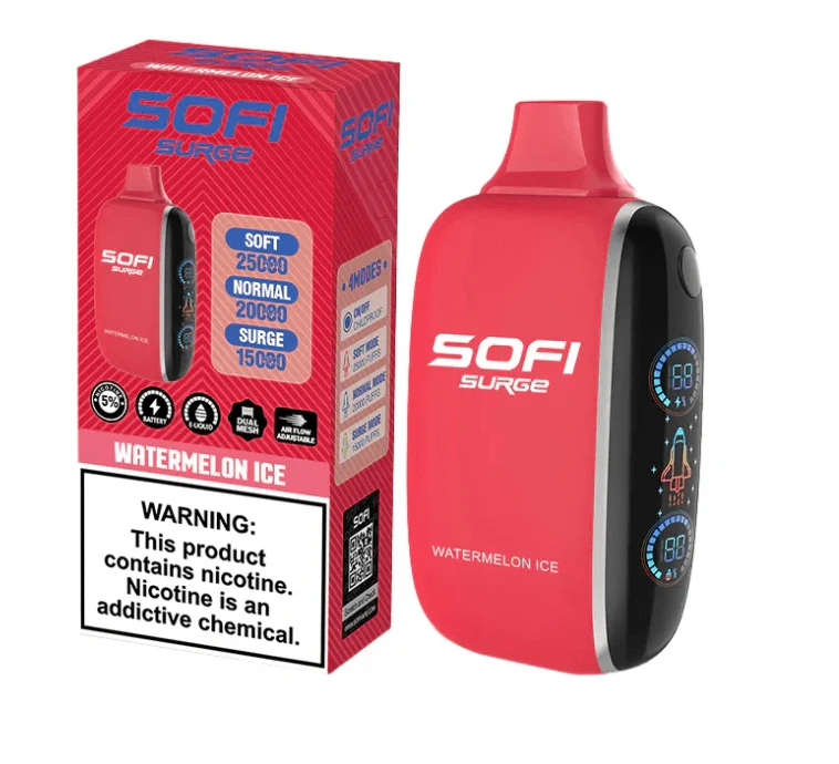 Pod descartable Sofi Surge Cero Nicotina Watermelon Ice 25000 puffs