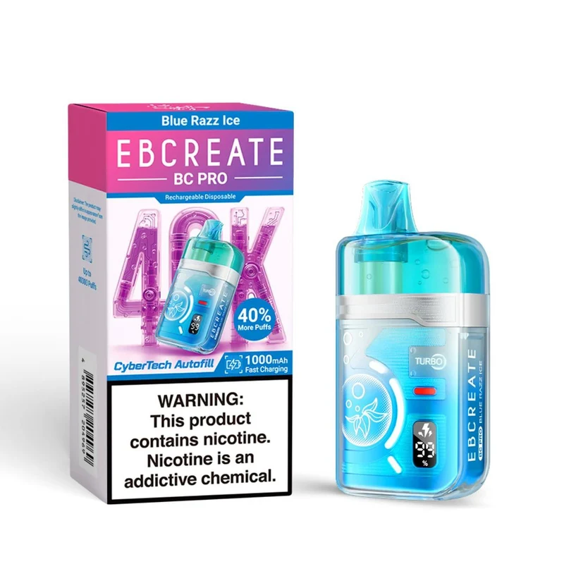 Pod Descartable Elfbar EBCreate 40K Blue Razz Ice