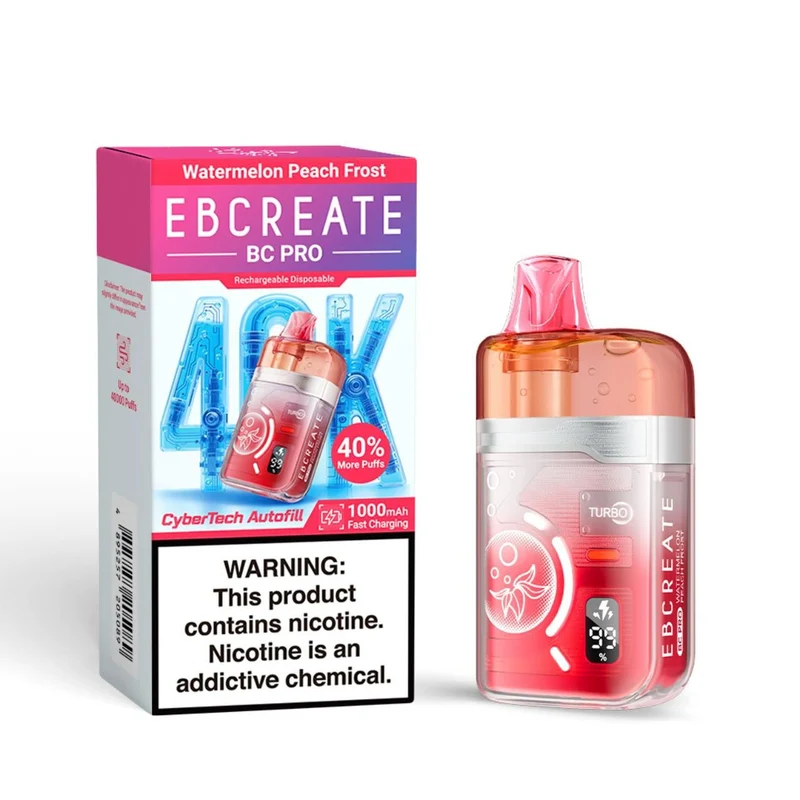Pod Descartable Elfbar EBCreate 40K Watermelon Peach Frost