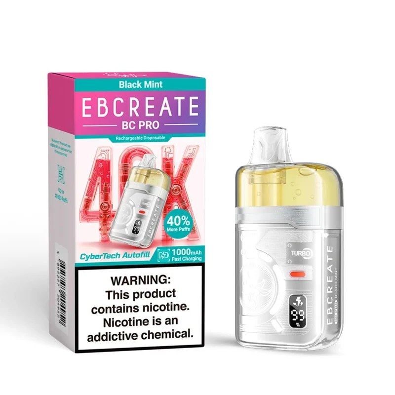 Pod Descartable Elfbar EBCreate 40K Black Mint