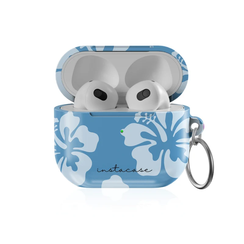 Blue Hibiscus - Capa AirPods