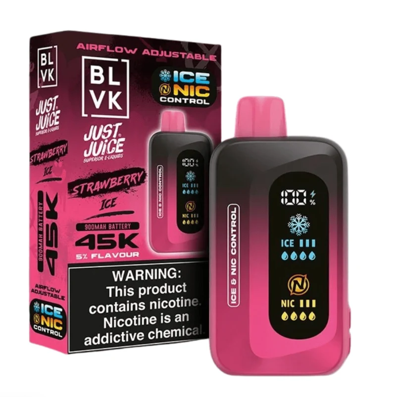 Pod descartable BLVK Just Juice 45000 puffs Strawberry Ice