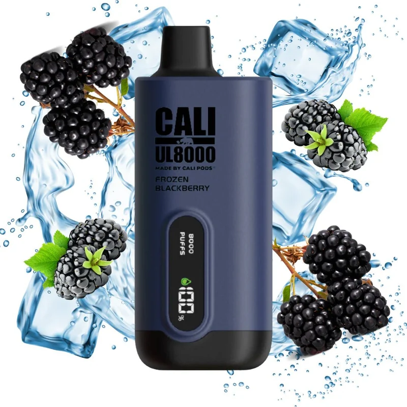 Pod descartable Cali UL8000 Cero Nicotina Frozen Blackberry 8000 puffs