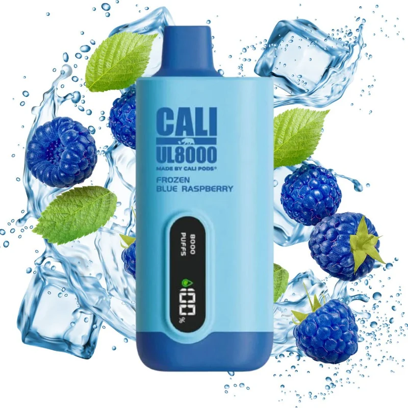 Pod descartable Cali UL8000 Cero Nicotina Frozen Blue Raspberry 8000 puffs