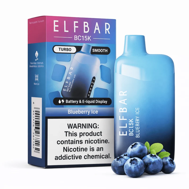 Pod descartalbe Elfbar BC15000 Blueberry Ice