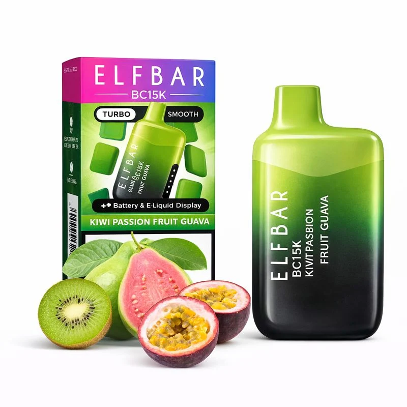 Pod descartalbe Elfbar BC15000 Kiwi Passion Fruit Guava
