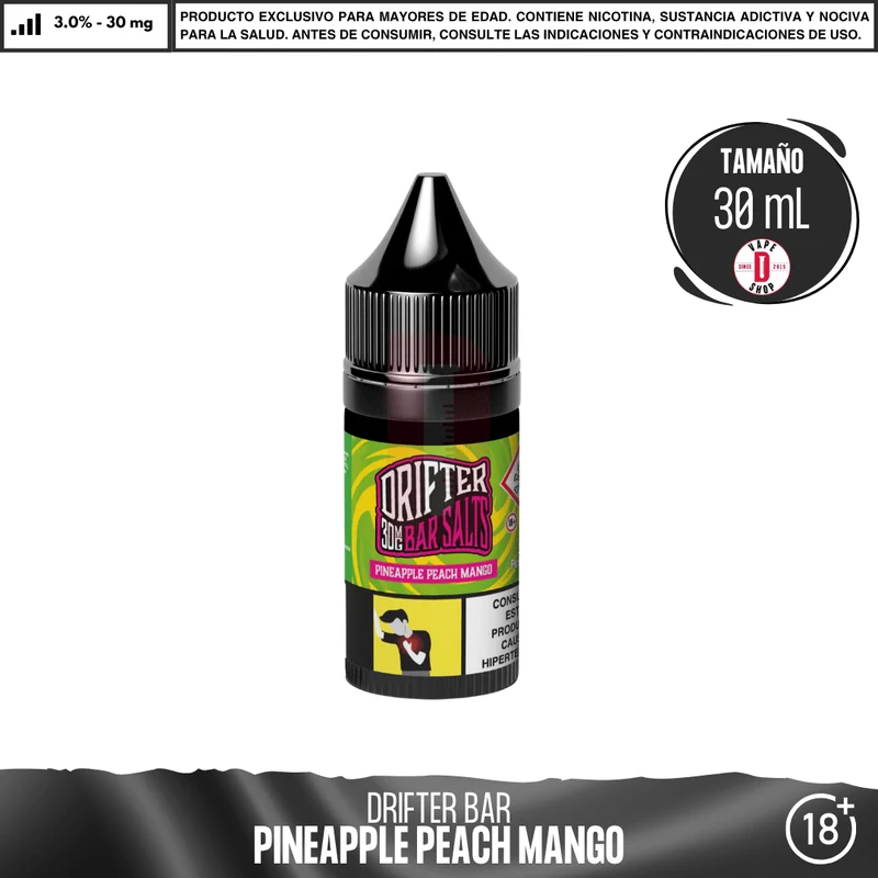 Drifter Bar Pineapple Peach Mango Salts