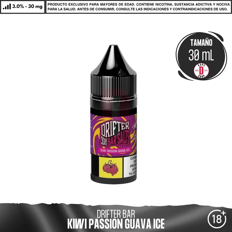 Drifter Bar Kiwi Passion Guava Ice Salts