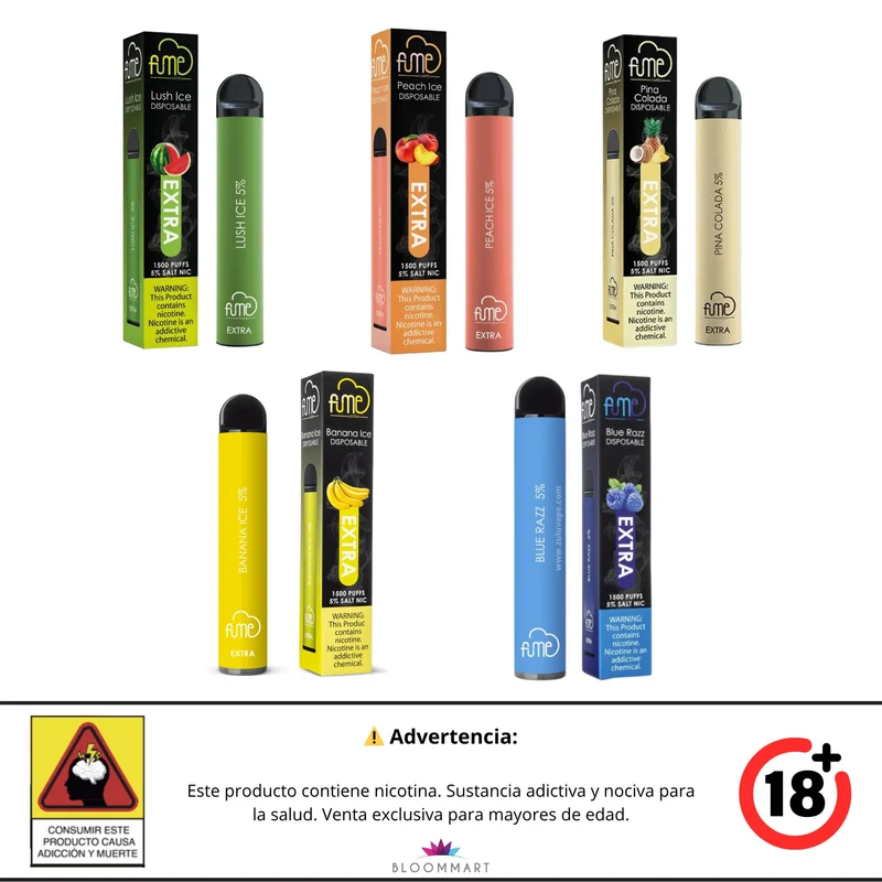 Fume Extra - Vaporizador de 1500 Puff