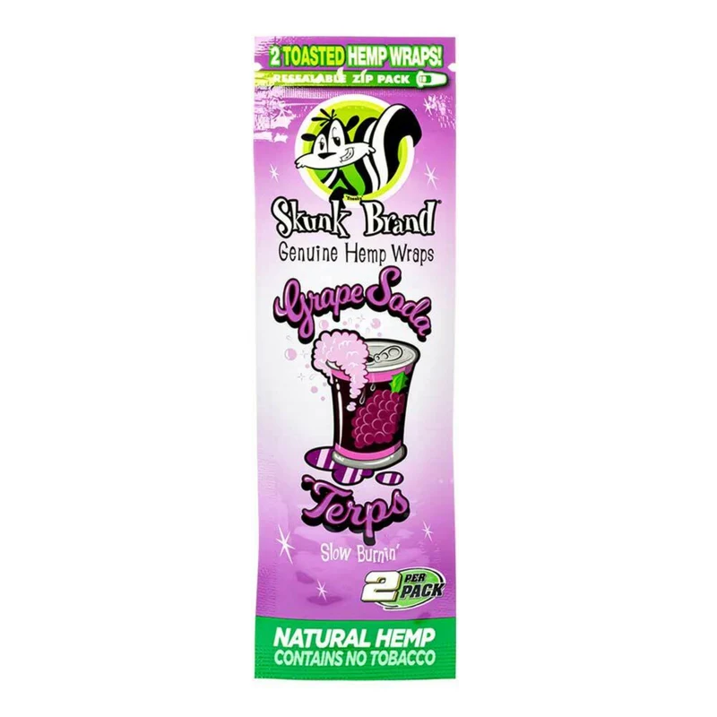 Hemp Wrap Grape Soda con Terpenos – Skunk Brand